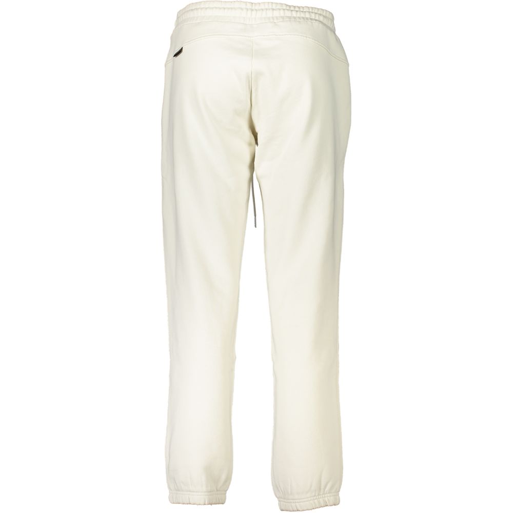Pantalon de survêtement Napapijri en coton blanc pour femme