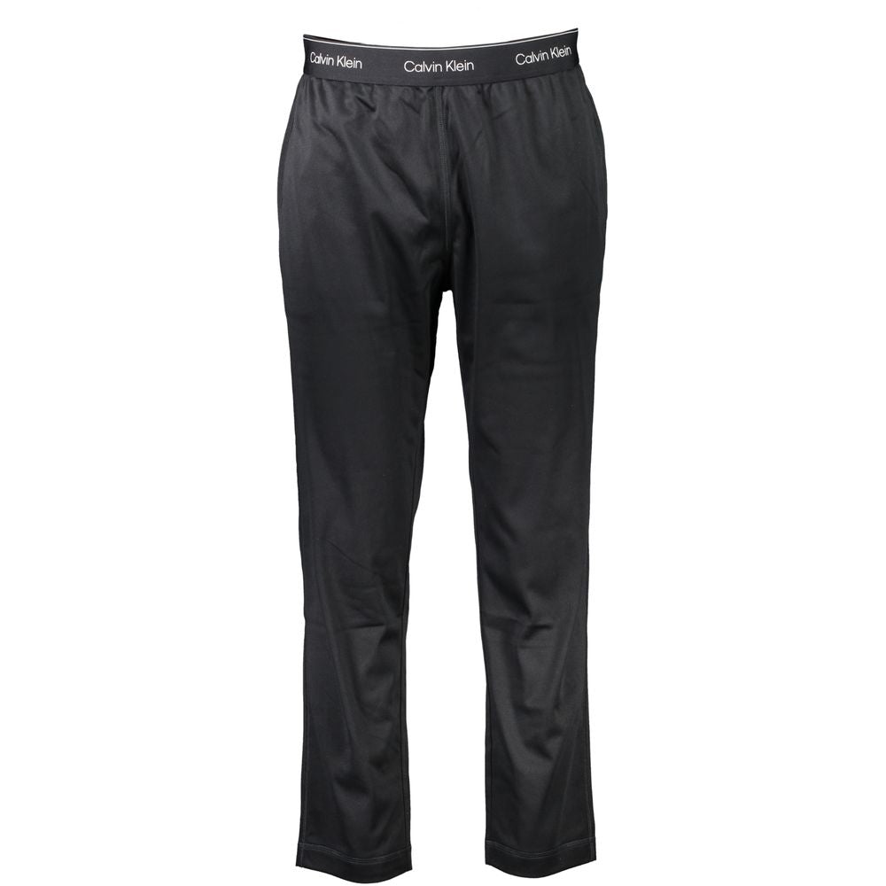 Pantaloni da tuta da uomo in poliestere nero Calvin Klein