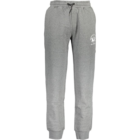 Pantaloni della tuta da uomo in cotone grigio La Martina