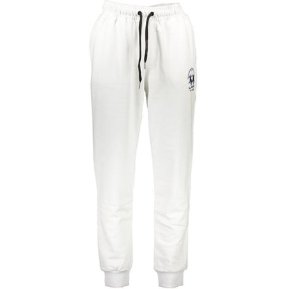 Pantaloni della tuta da uomo in cotone La Martina Bianco