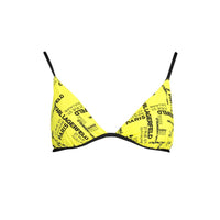 Costume da bagno da donna in poliammide giallo Karl Lagerfeld