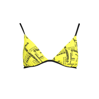 Costume da bagno da donna in poliammide giallo Karl Lagerfeld