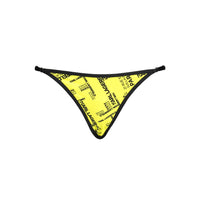 Slip da bagno da donna in poliammide giallo Karl Lagerfeld