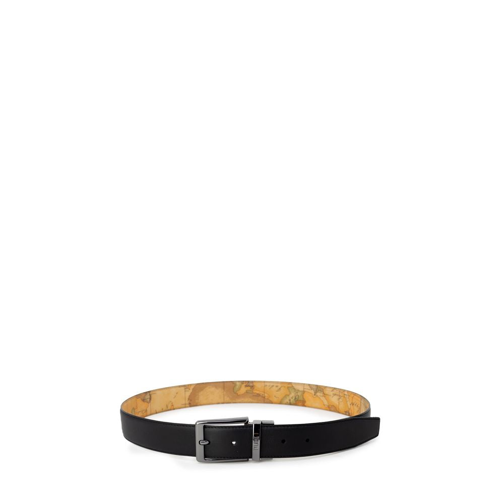Alviero Martini Prima Classe Ceinture régulière en cuir noir