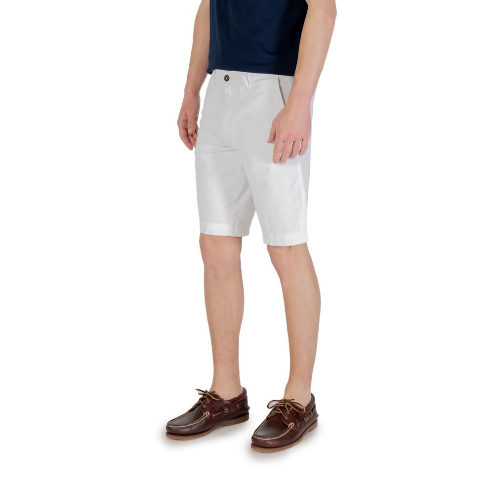 Shorts bermudas blancs en coton Borghese