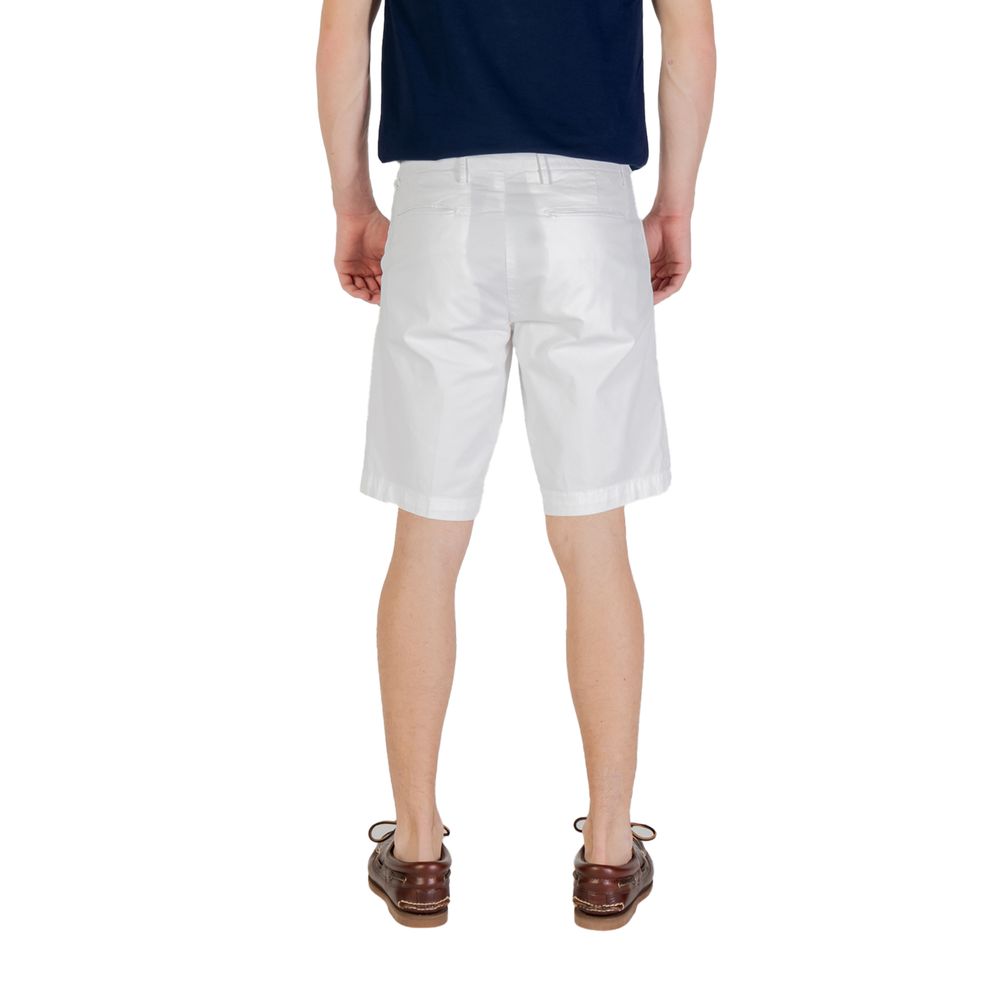 Shorts bermudas blancs en coton Borghese