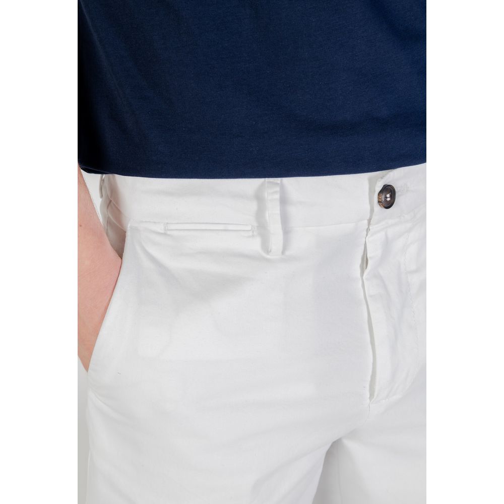 Shorts bermudas blancs en coton Borghese