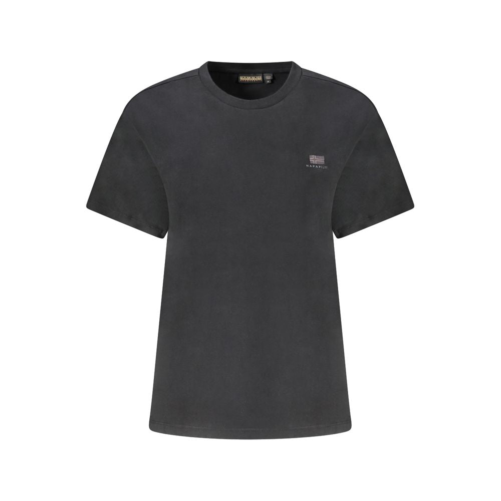 T-shirt Napapijri en coton noir pour femmes