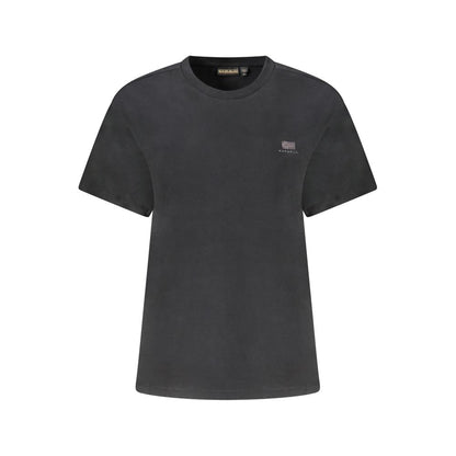 T-shirt Napapijri en coton noir pour femmes