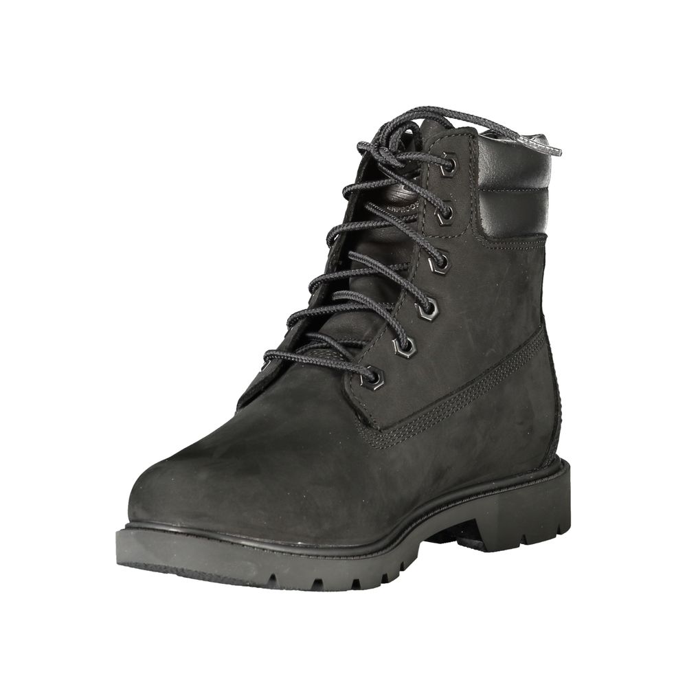 Bottines Timberland en cuir noir pour femmes