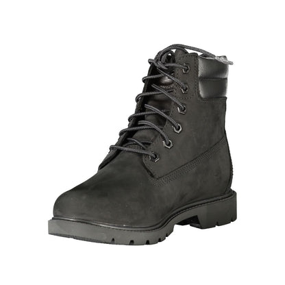 Stivaletto alla caviglia in pelle nera Timberland da donna