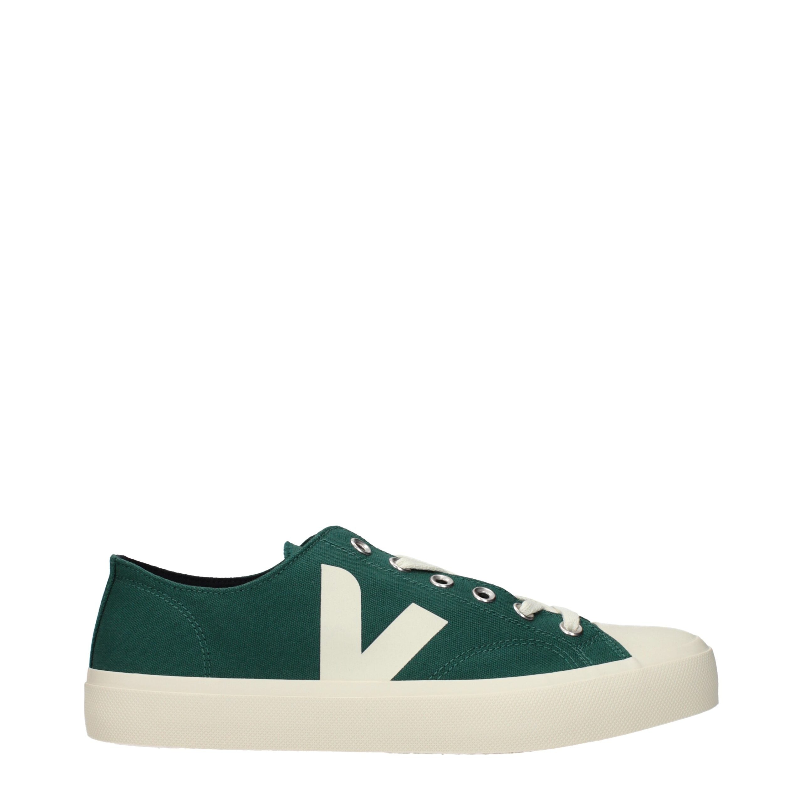 Veja Baskets basses en tissu vert