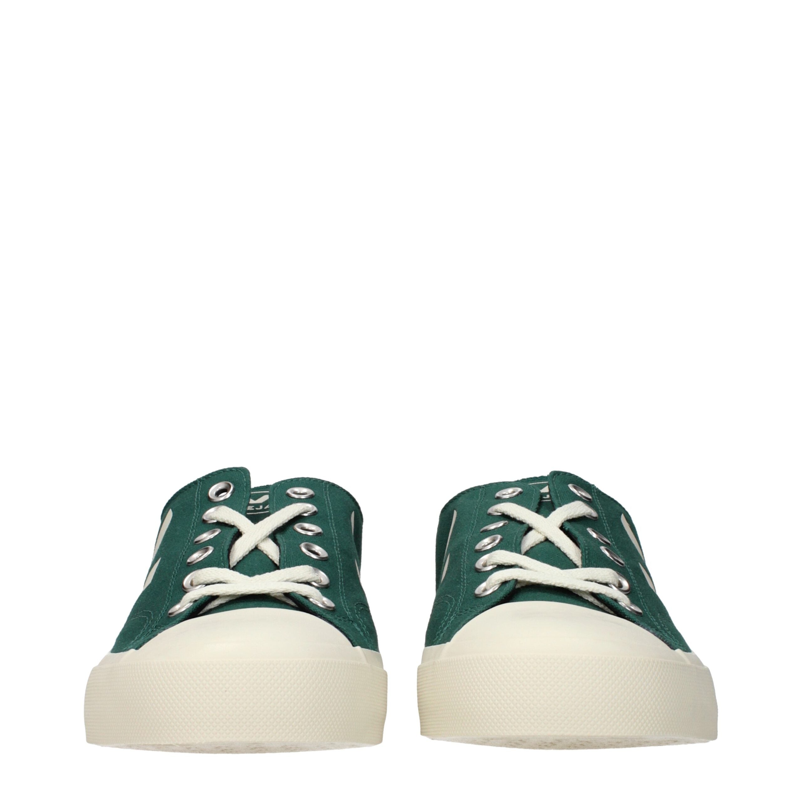 Veja Baskets basses en tissu vert