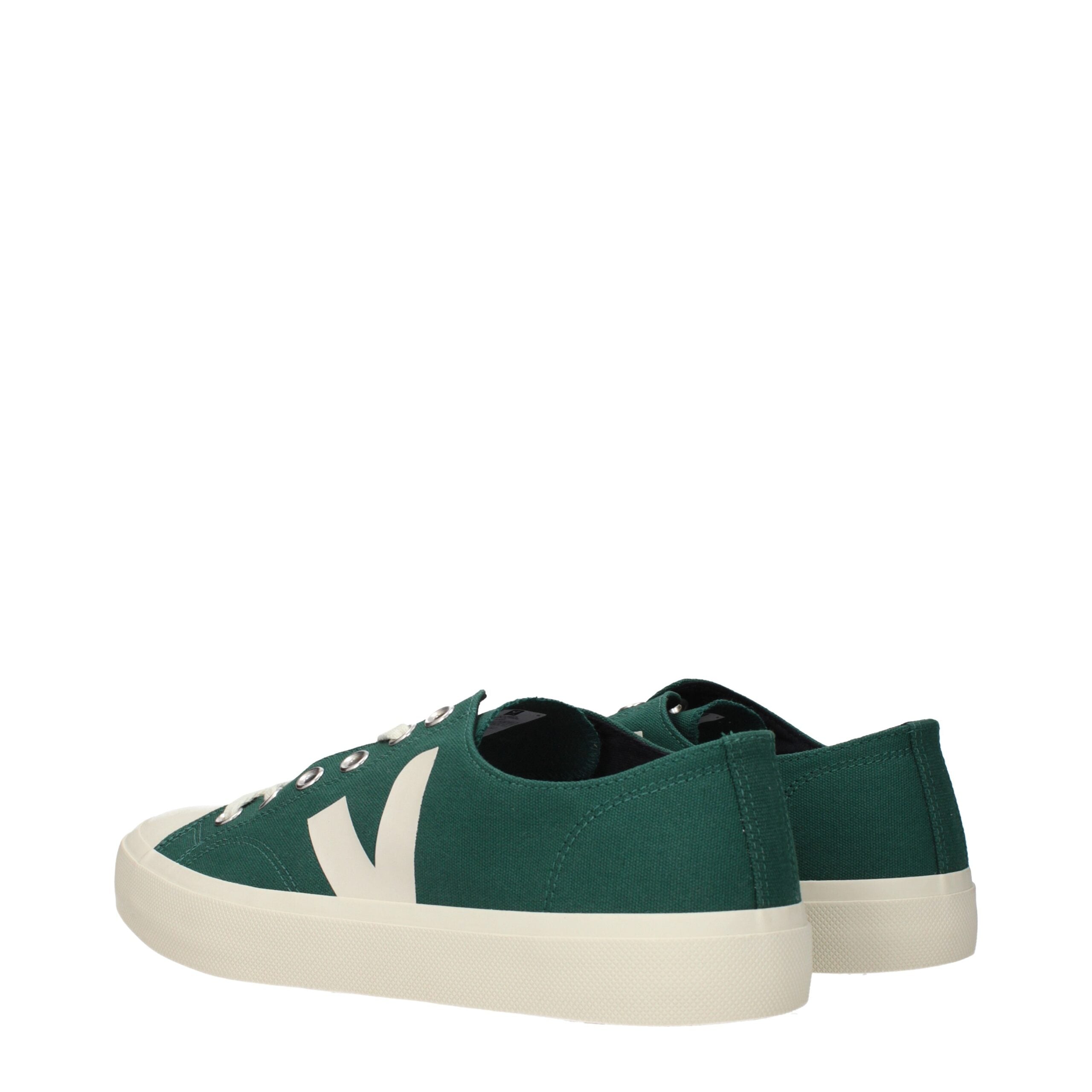 Veja Baskets basses en tissu vert