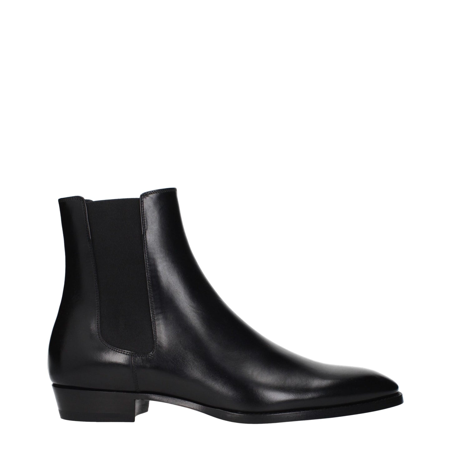 Stivaletti in pelle nera Celine