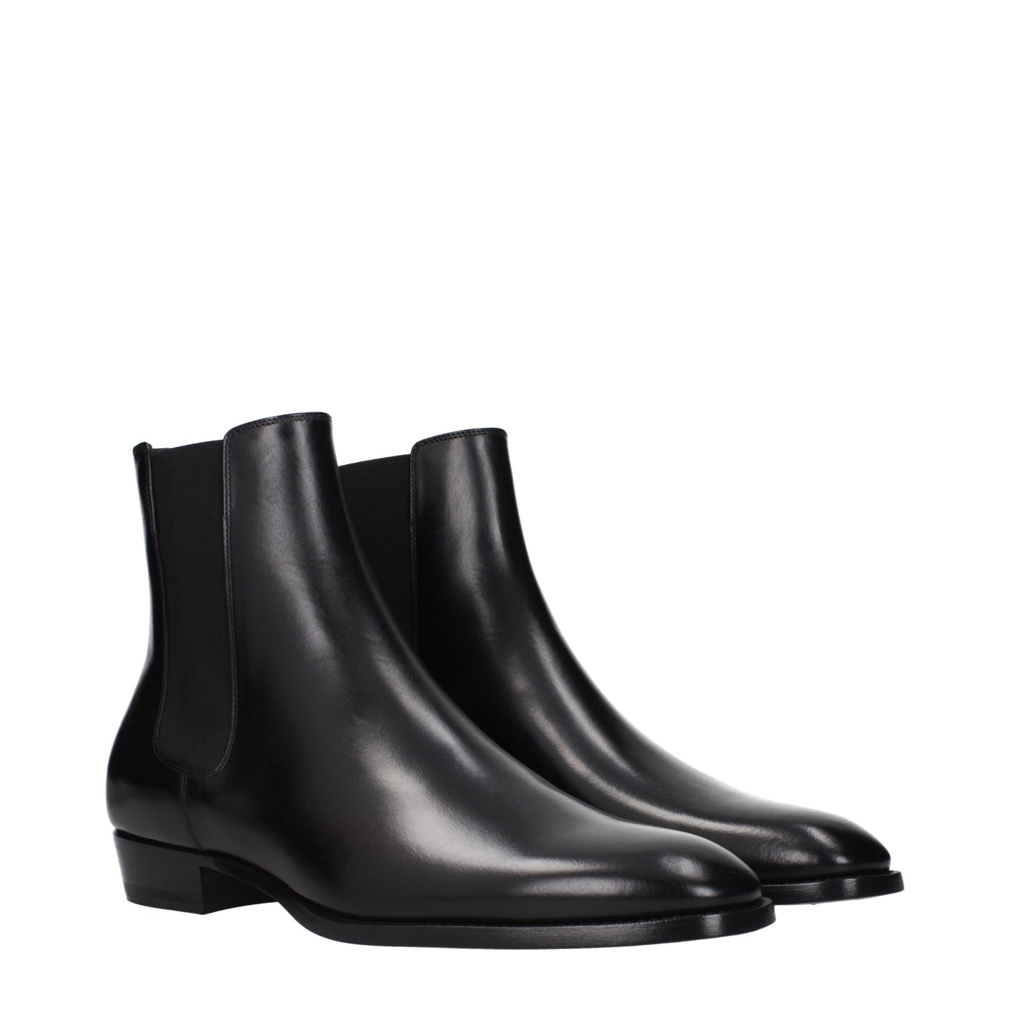 Stivaletti in pelle nera Celine