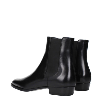 Stivaletti in pelle nera Celine