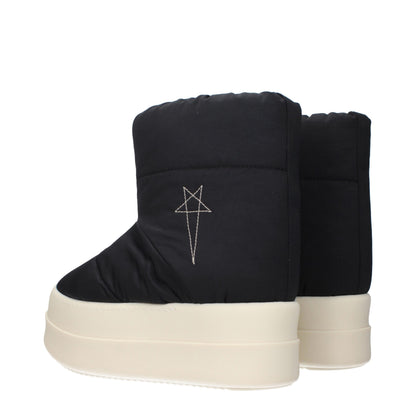 Stivaletti in tessuto nero Rick Owens
