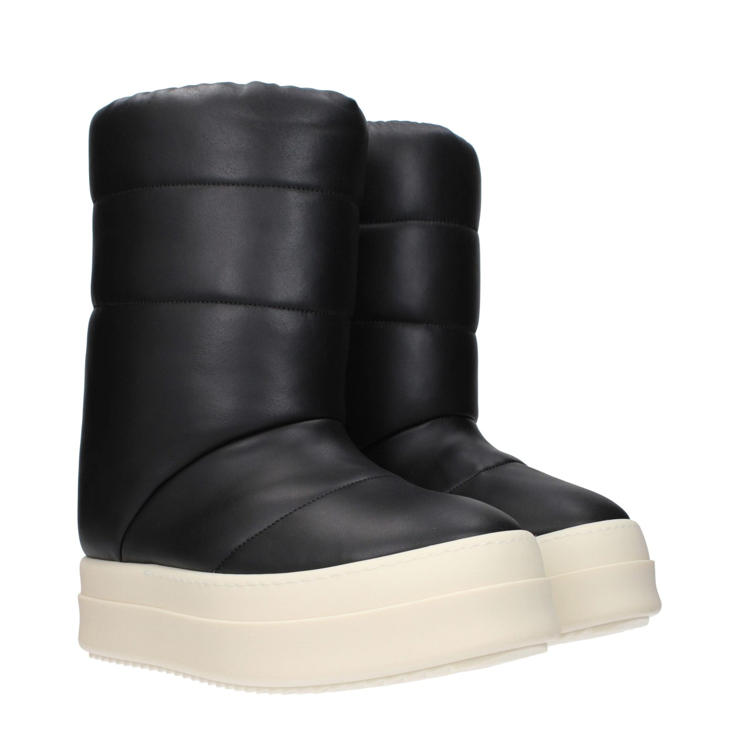 Stivaletti in pelle nera Rick Owens