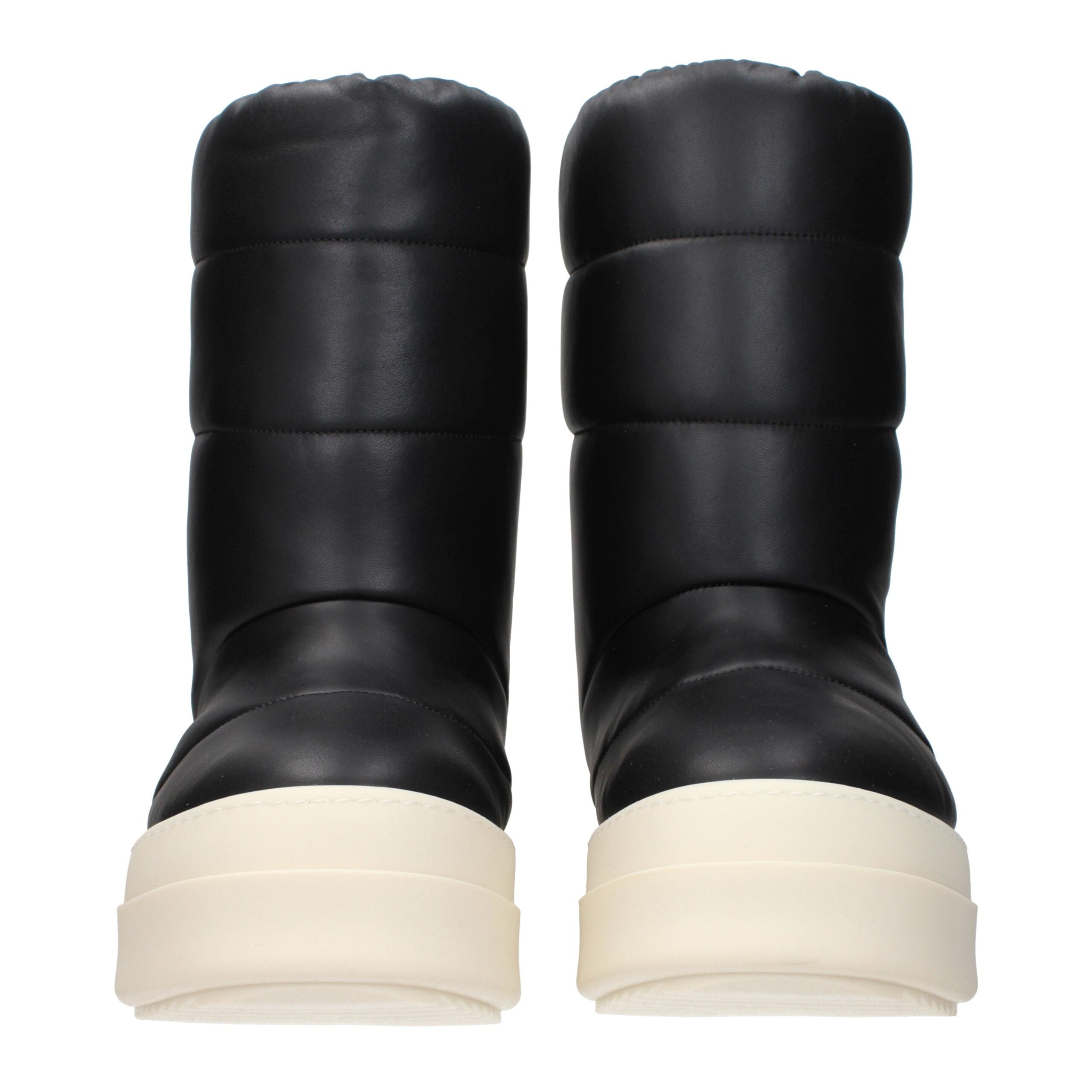 Bottines en cuir noir Rick Owens