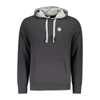 Felpa da uomo in cotone nero North Sails