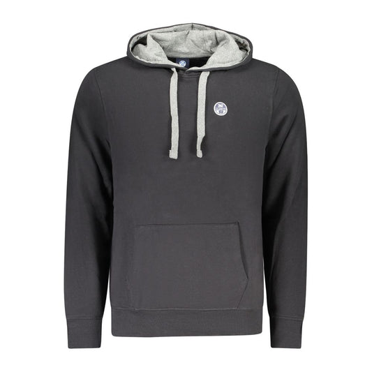 Felpa da uomo in cotone nero North Sails