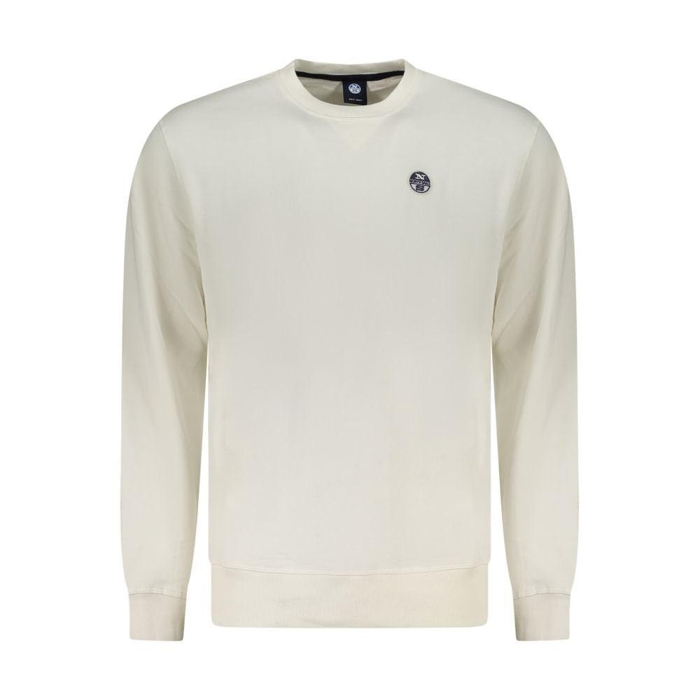 Felpa da uomo in cotone bianco North Sails