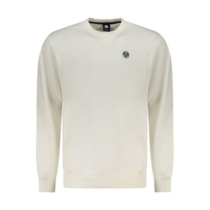Felpa da uomo in cotone bianco North Sails