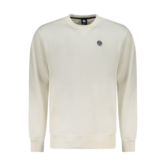 Felpa da uomo in cotone bianco North Sails
