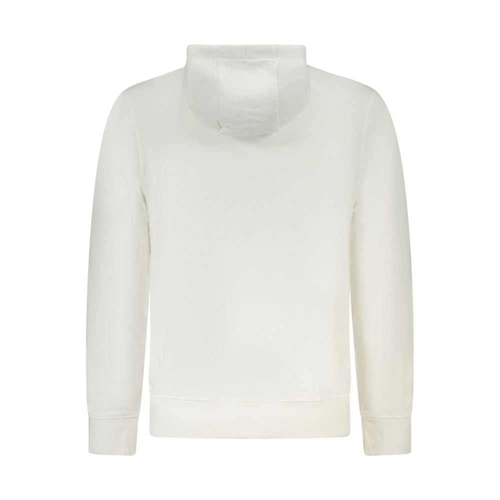 Felpa con cappuccio da uomo in cotone bianco North Sails