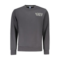 Felpa da uomo in cotone nero North Sails
