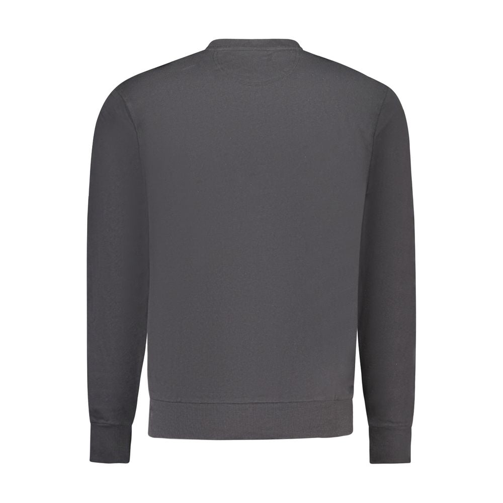 Felpa da uomo in cotone nero North Sails