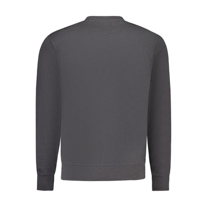 Felpa da uomo in cotone nero North Sails