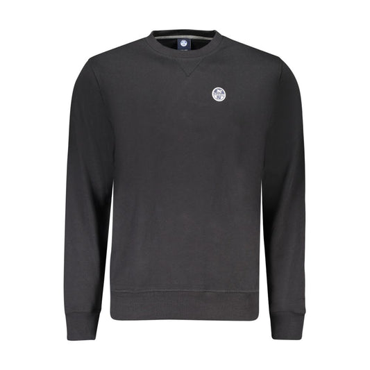 Felpa da uomo in cotone nero North Sails