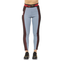 Leggings en coton bleu clair pour femmes Mr&Mrs Italy