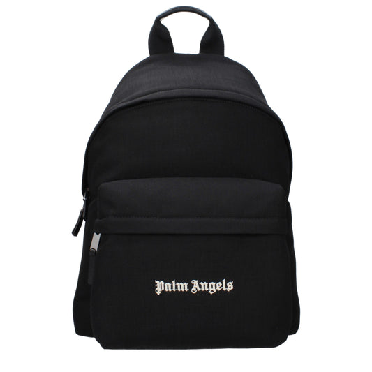 Zaino in tessuto nero Palm Angels