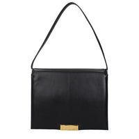 Borsa a tracolla in pelle nera Jil Sander