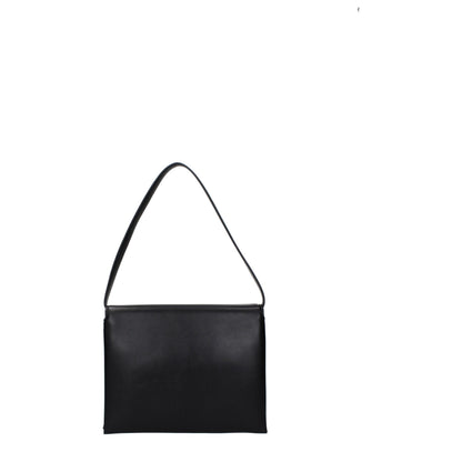 Borsa a tracolla in pelle nera Jil Sander