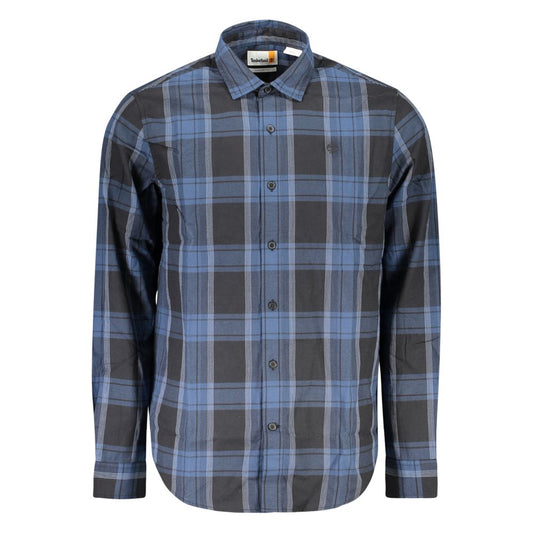 Camicia da uomo in cotone blu Timberland