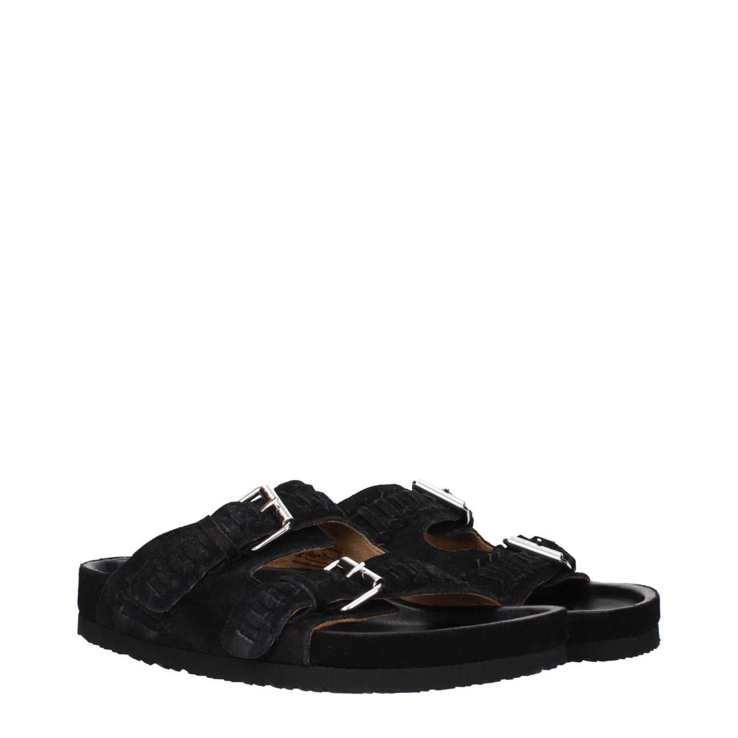 Ciabatte in pelle nera Isabel Marant
