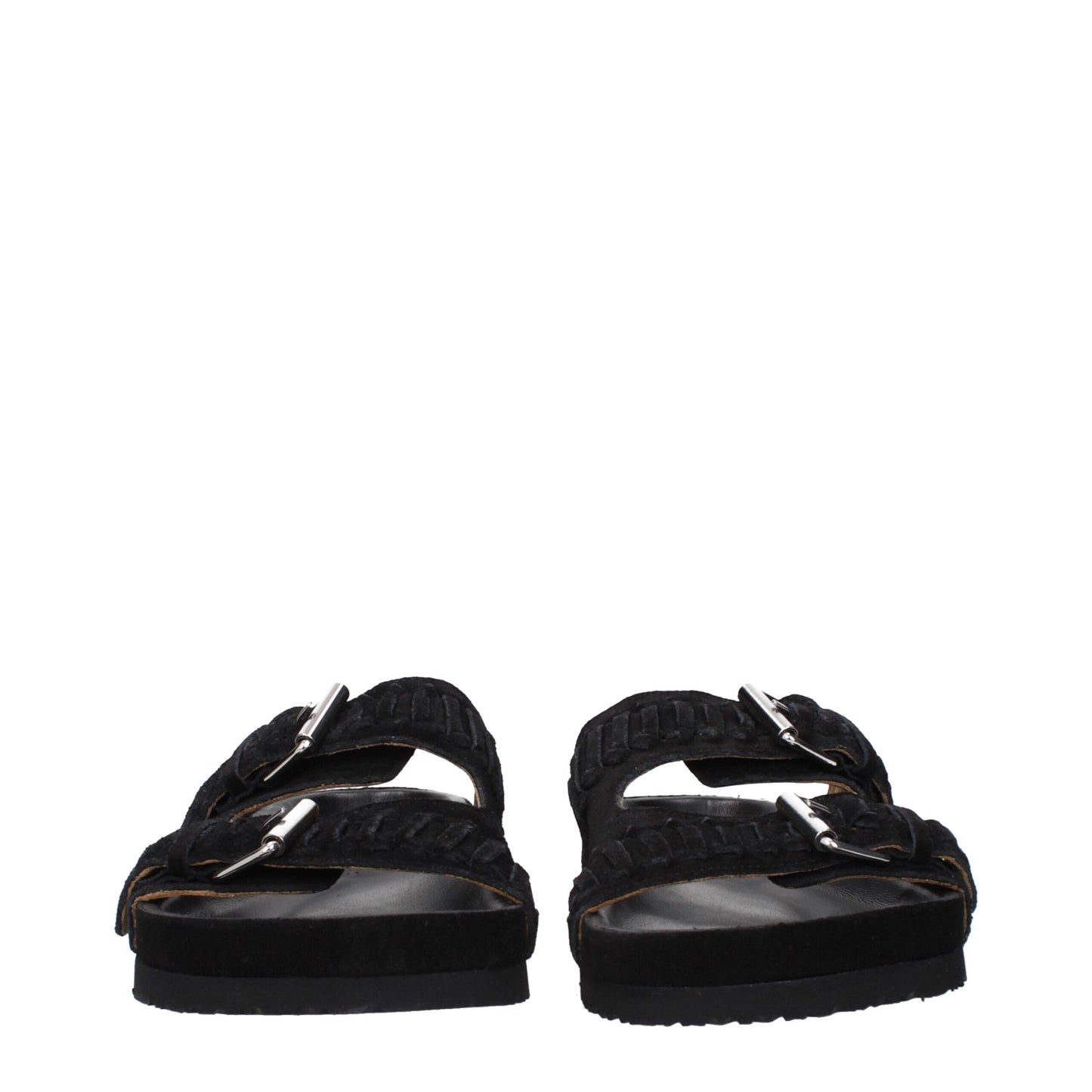Ciabatte in pelle nera Isabel Marant