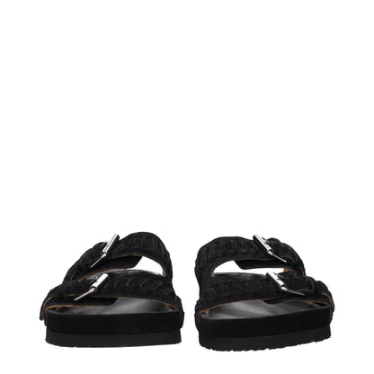 Ciabatte in pelle nera Isabel Marant