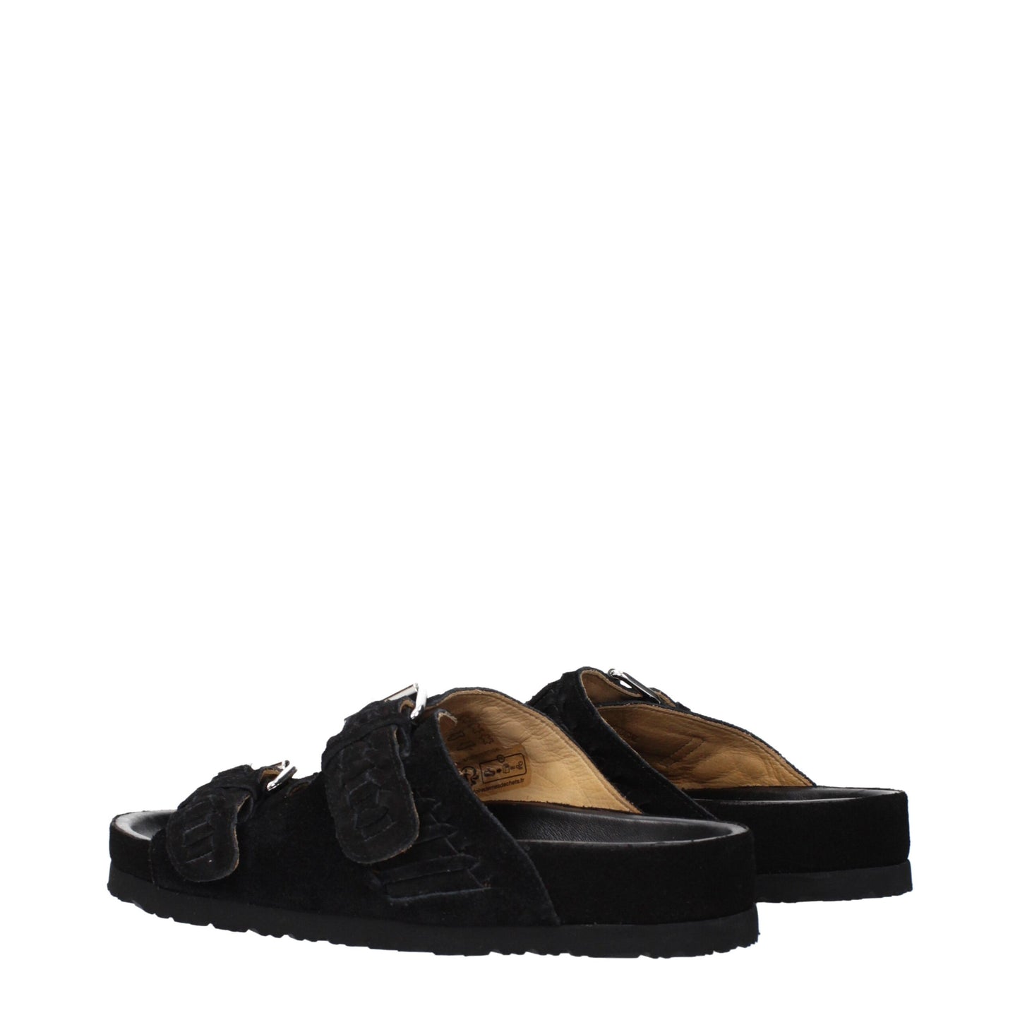 Ciabatte in pelle nera Isabel Marant