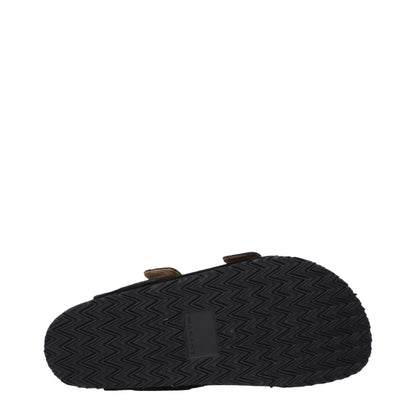 Ciabatte in pelle nera Isabel Marant