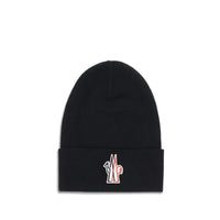 Berretto in pile di lana nero Moncler Grenoble