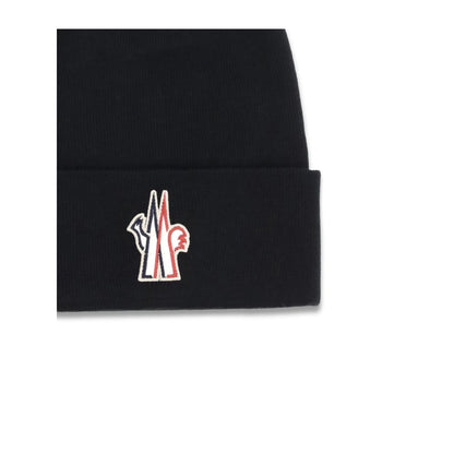 Berretto in pile di lana nero Moncler Grenoble