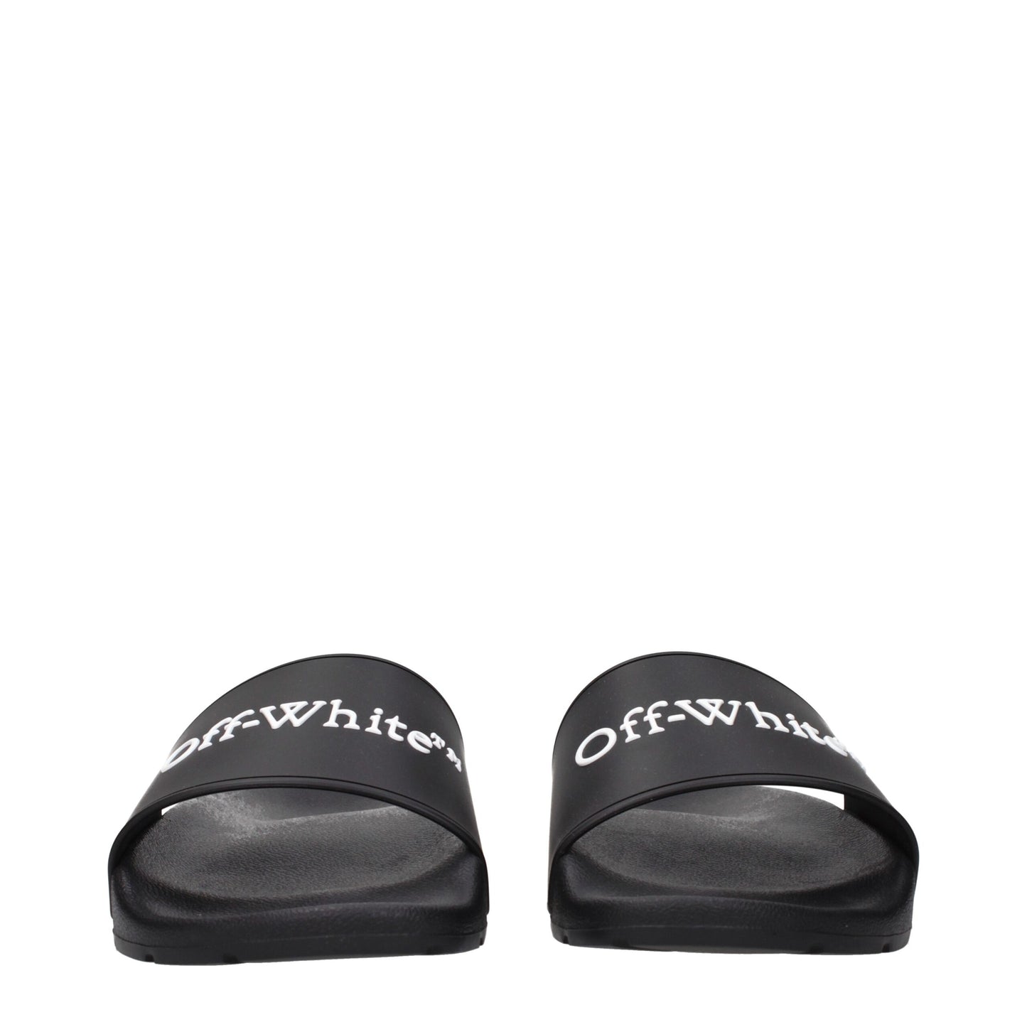 Pantofole in cotone nero bianco sporco