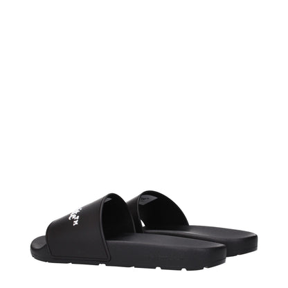 Pantofole in cotone nero bianco sporco