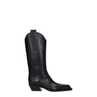 Stivali in pelle neri Off-White
