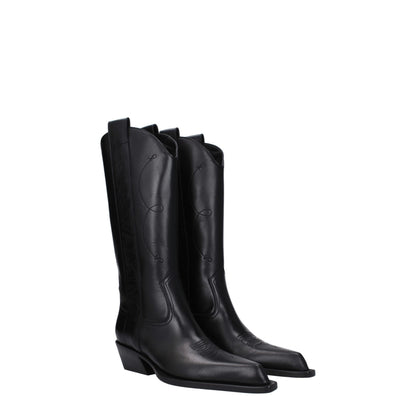 Stivali in pelle neri Off-White